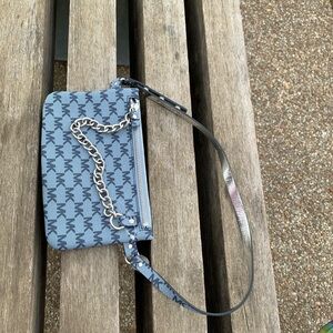 🆕 Michael Kors Blue MK Signature Belt Bag 💚 👛